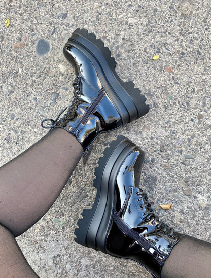 Patent Leather Boots
